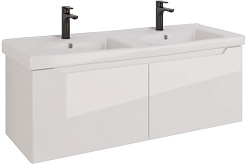 Dreja Мебель для ванной W 125 подвесная белая – фотография-4